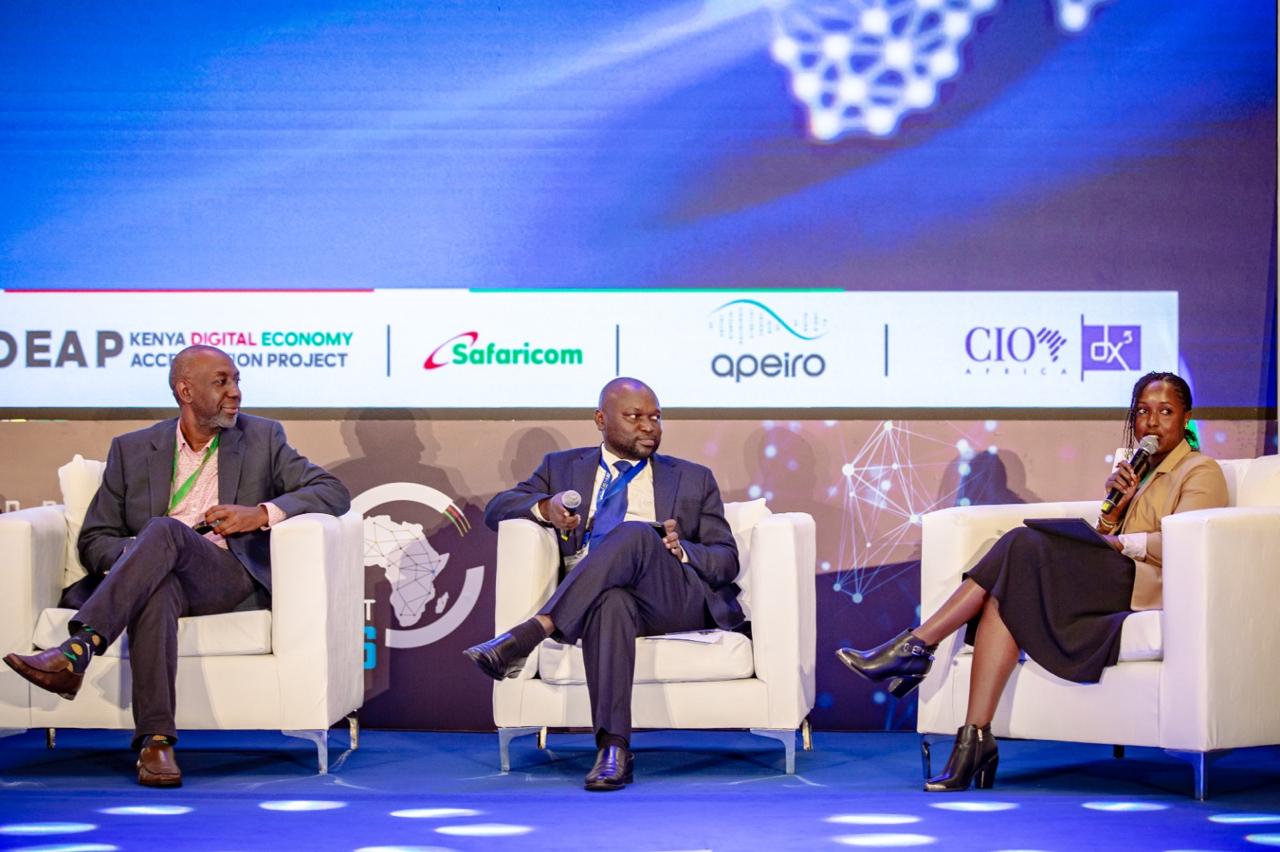 Jessica Wangai on the panel at the Africa Connected Summit.